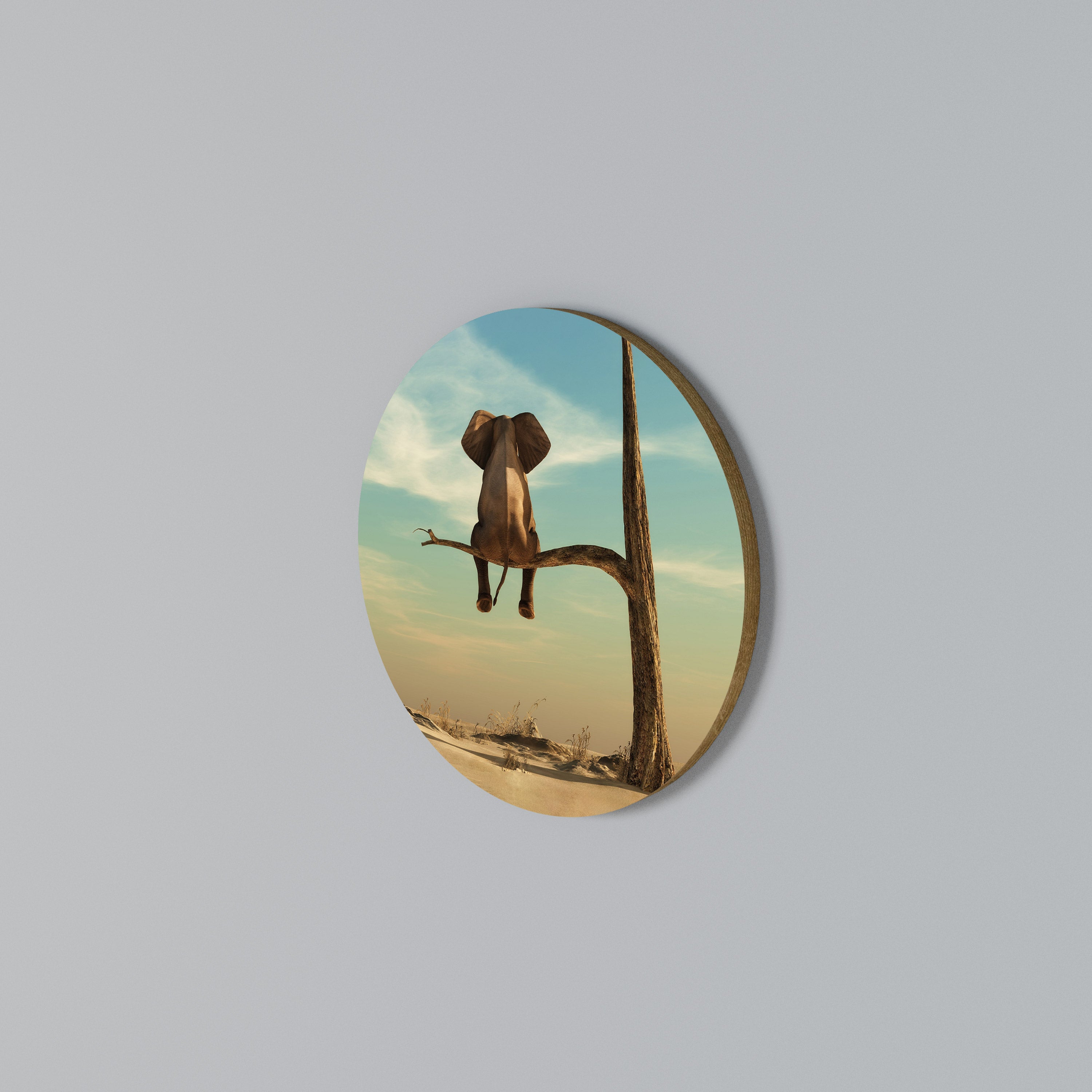 DARE TO DREAM Rundes Wandbild