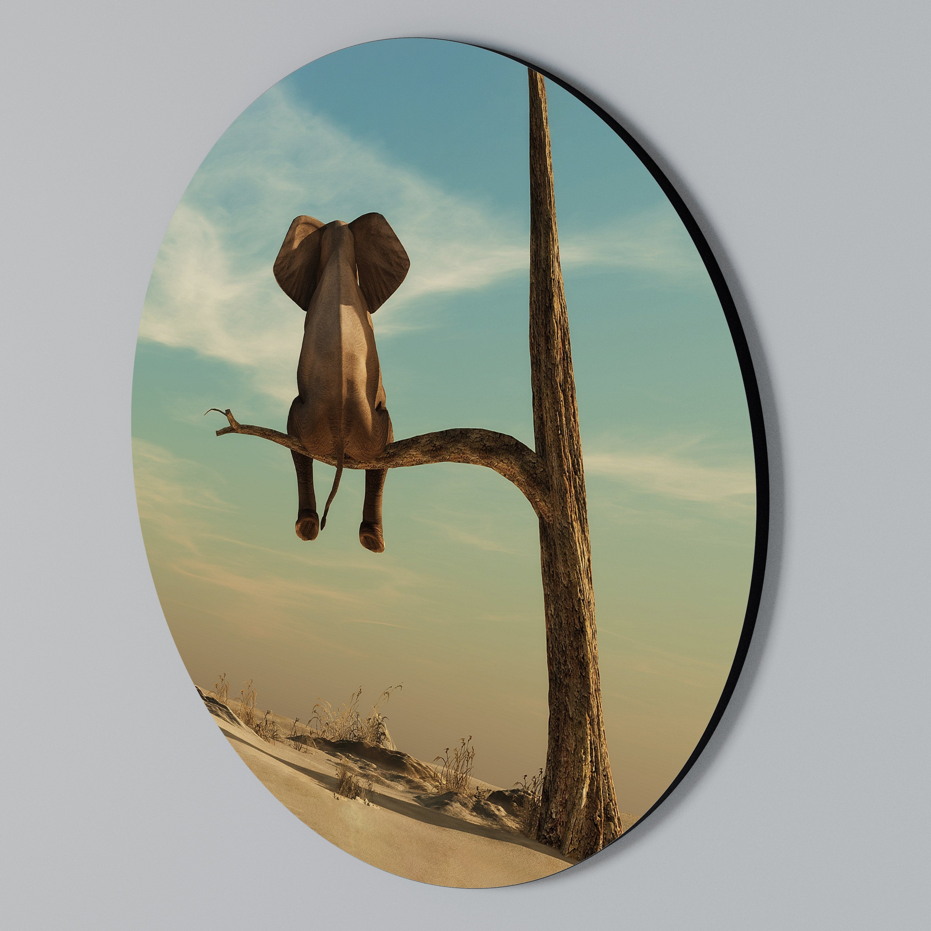 DARE TO DREAM Rundes Wandbild