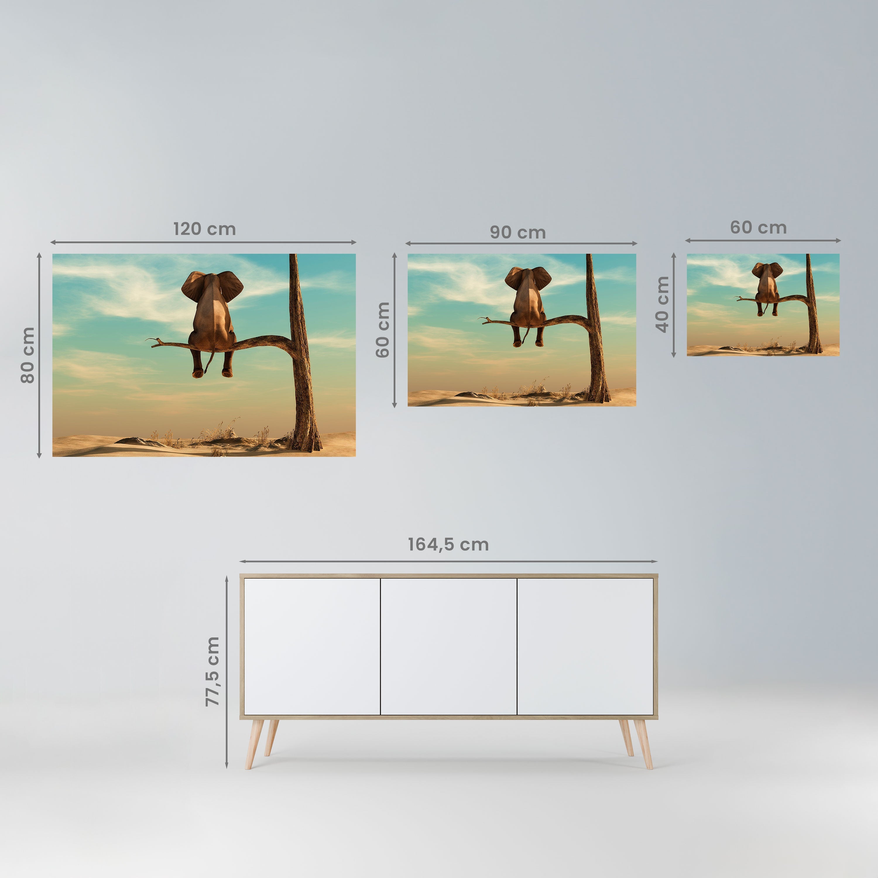 DARE TO DREAM Horizontales Poster zum Abziehen und Aufkleben