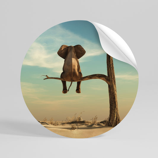 DARE TO DREAM Runder Wandsticker zum Abziehen und Aufkleben