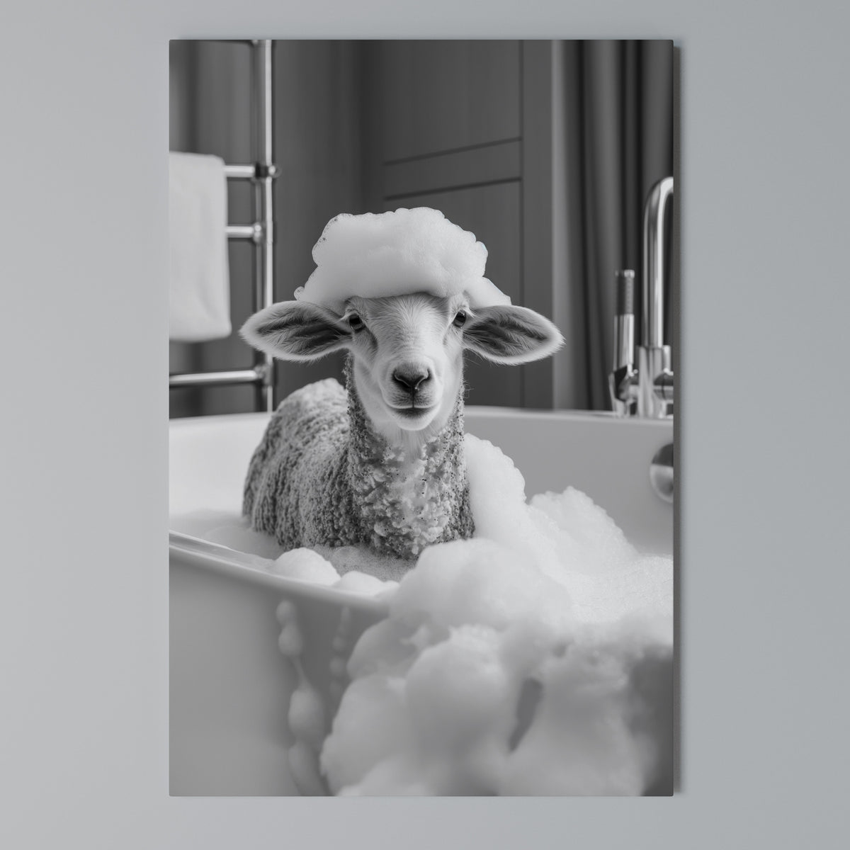 BUBBLE BATH BAA Vertical Canvas Print