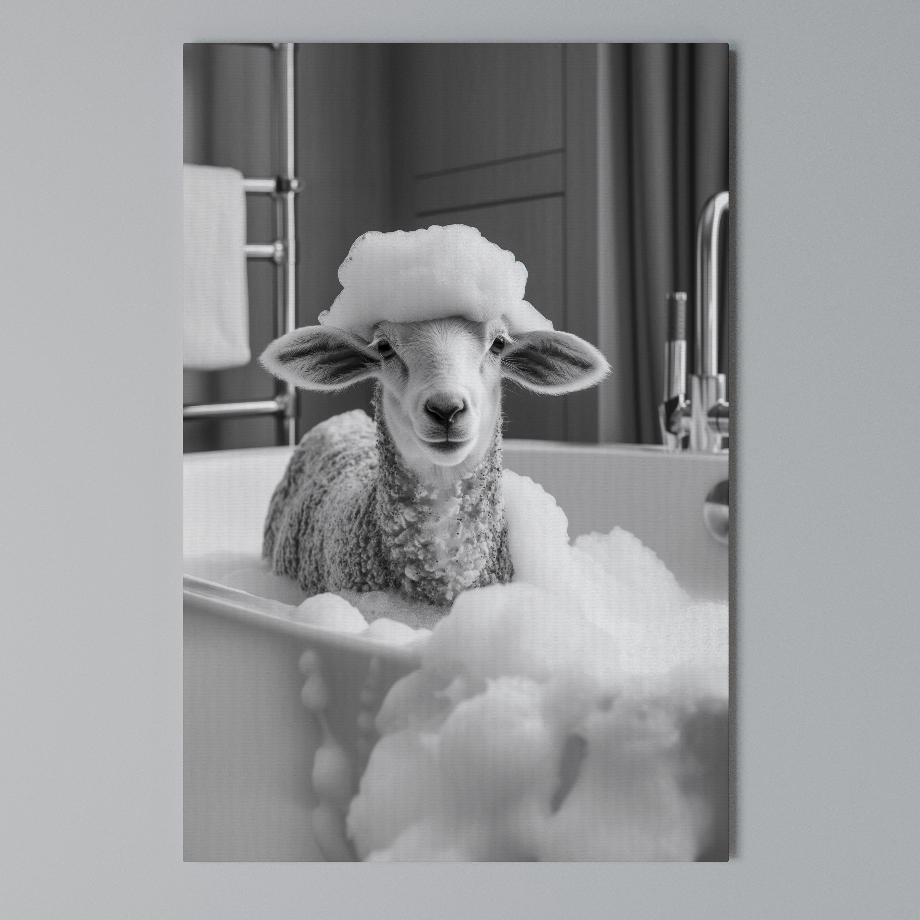 BUBBLE BATH BAA Vertical Canvas Print