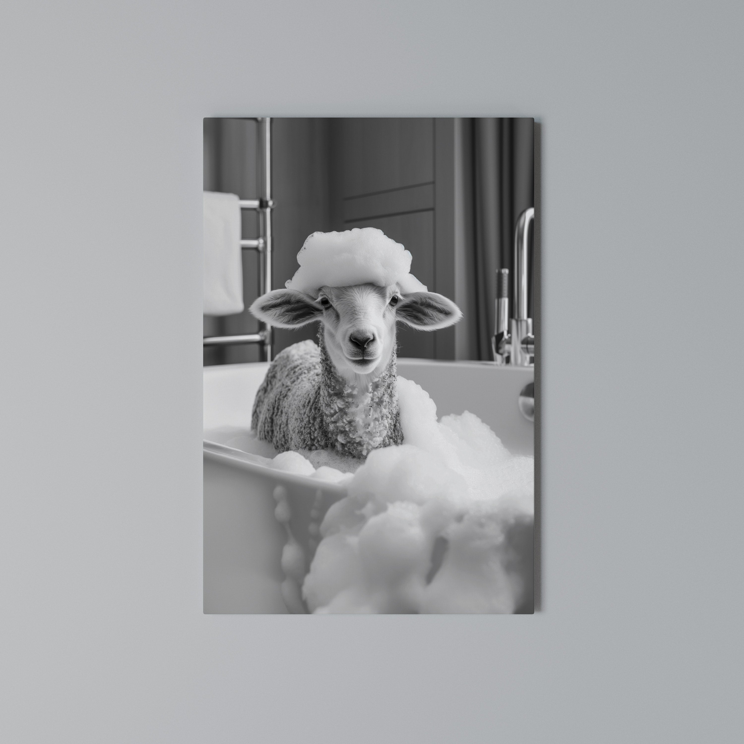 BUBBLE BATH BAA Vertical Canvas Print