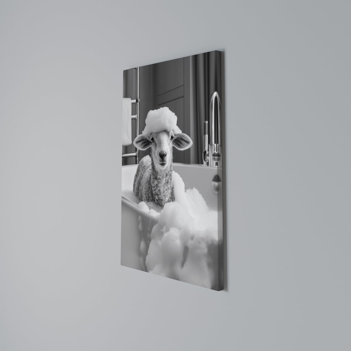 BUBBLE BATH BAA Vertical Canvas Print