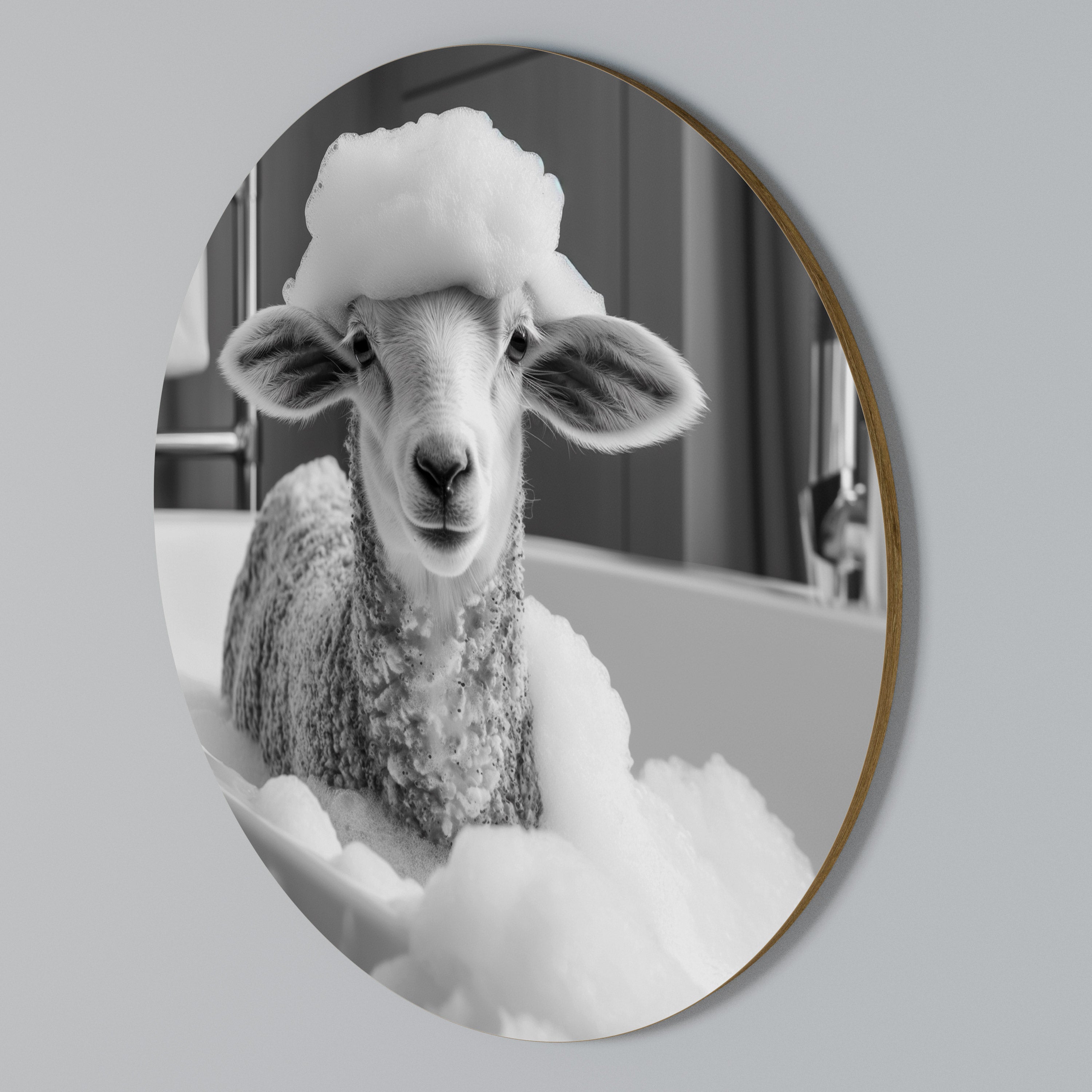 BUBBLE BATH BAA Rundes Wandbild