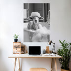 BUBBLE BATH BAA Selbstklebendes Poster - Hochformat