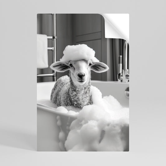 BUBBLE BATH BAA Selbstklebendes Poster - Hochformat