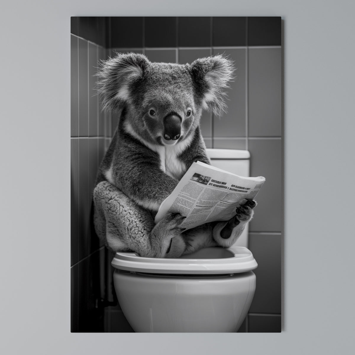 TOILET TIME TALES Vertical Canvas Print