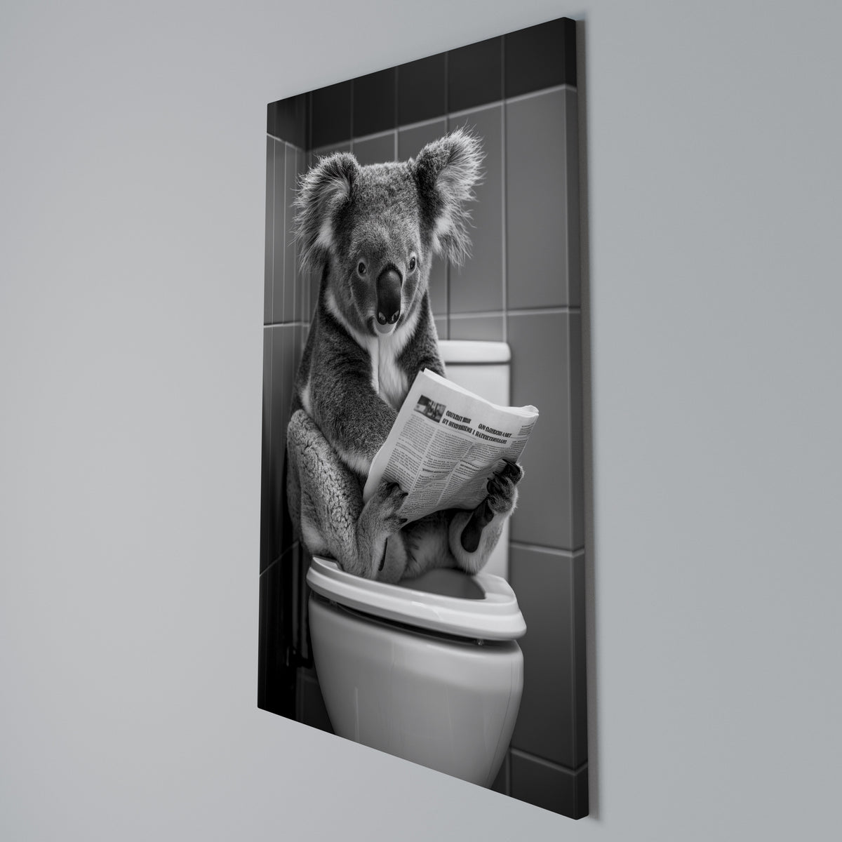 TOILET TIME TALES Vertical Canvas Print