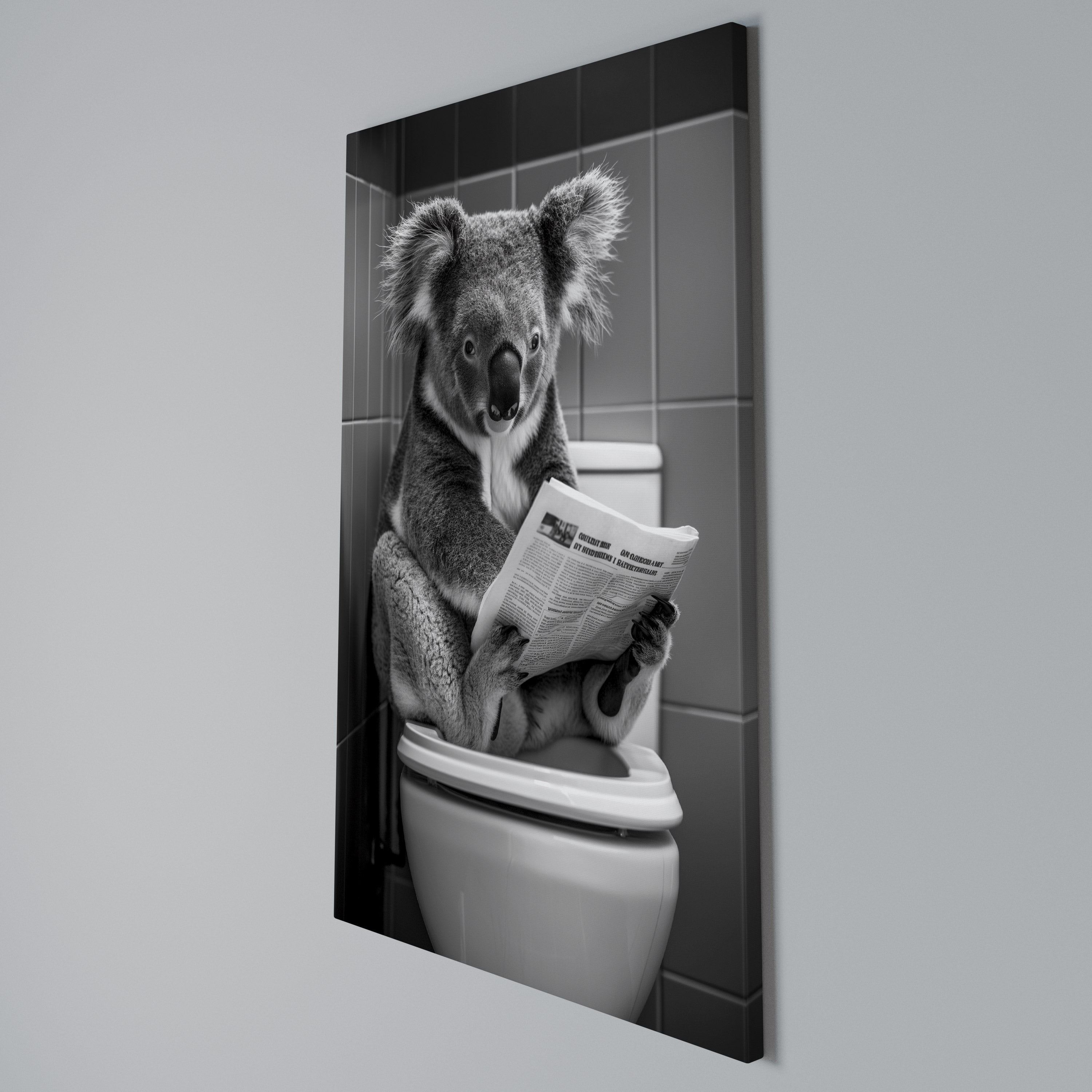 TOILET TIME TALES Vertical Canvas Print