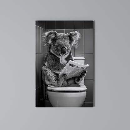 TOILET TIME TALES Vertical Canvas Print