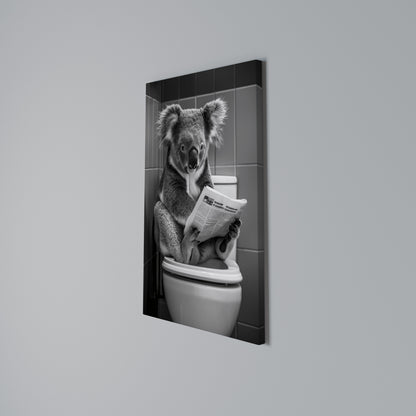TOILET TIME TALES Vertical Canvas Print