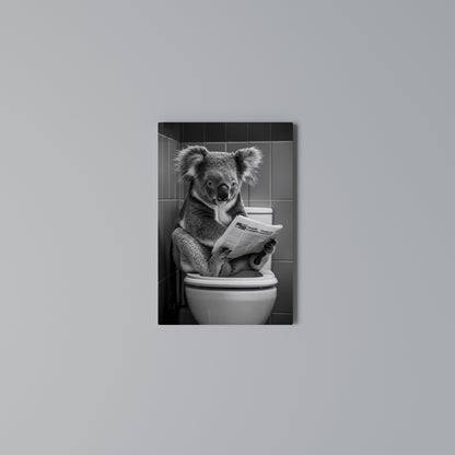 TOILET TIME TALES Vertical Canvas Print