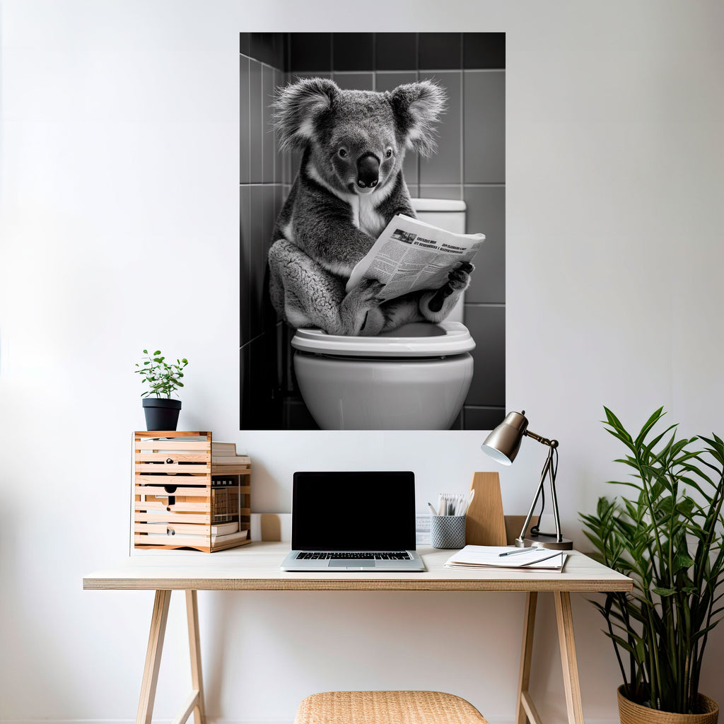 TOILET TIME TALES Vertikales Poster zum Abziehen und Aufkleben