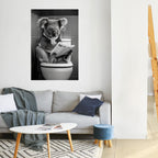 TOILET TIME TALES Selbstklebendes Poster - Hochformat