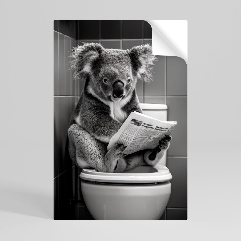 TOILET TIME TALES Vertikales Poster zum Abziehen und Aufkleben