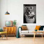 TOILET TIME TALES Selbstklebendes Poster - Hochformat