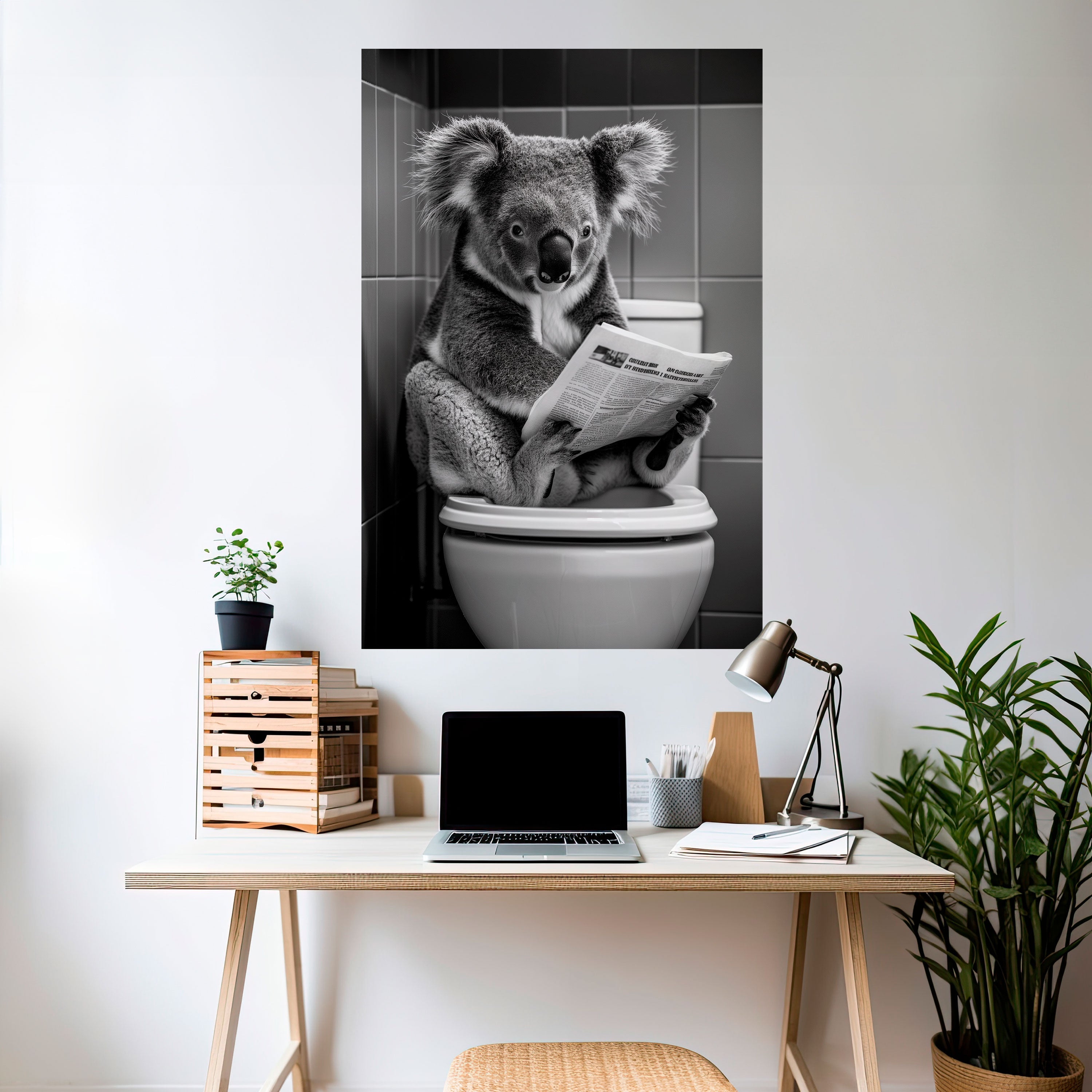 TOILET TIME TALES Vertikales Poster zum Abziehen und Aufkleben