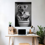 TOILET TIME TALES Selbstklebendes Poster - Hochformat