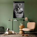 TOILET TIME TALES Selbstklebendes Poster - Hochformat