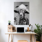 SOAPY GOAT GIGGLES Peel and Stick Vertical Poster