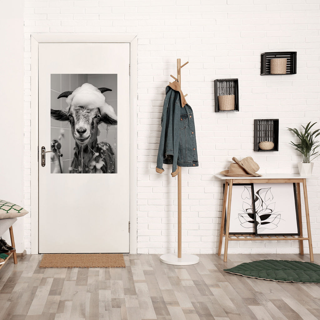 SOAPY GOAT GIGGLES Vertikales Poster zum Abziehen und Aufkleben