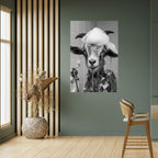 SOAPY GOAT GIGGLES Peel and Stick Vertical Poster