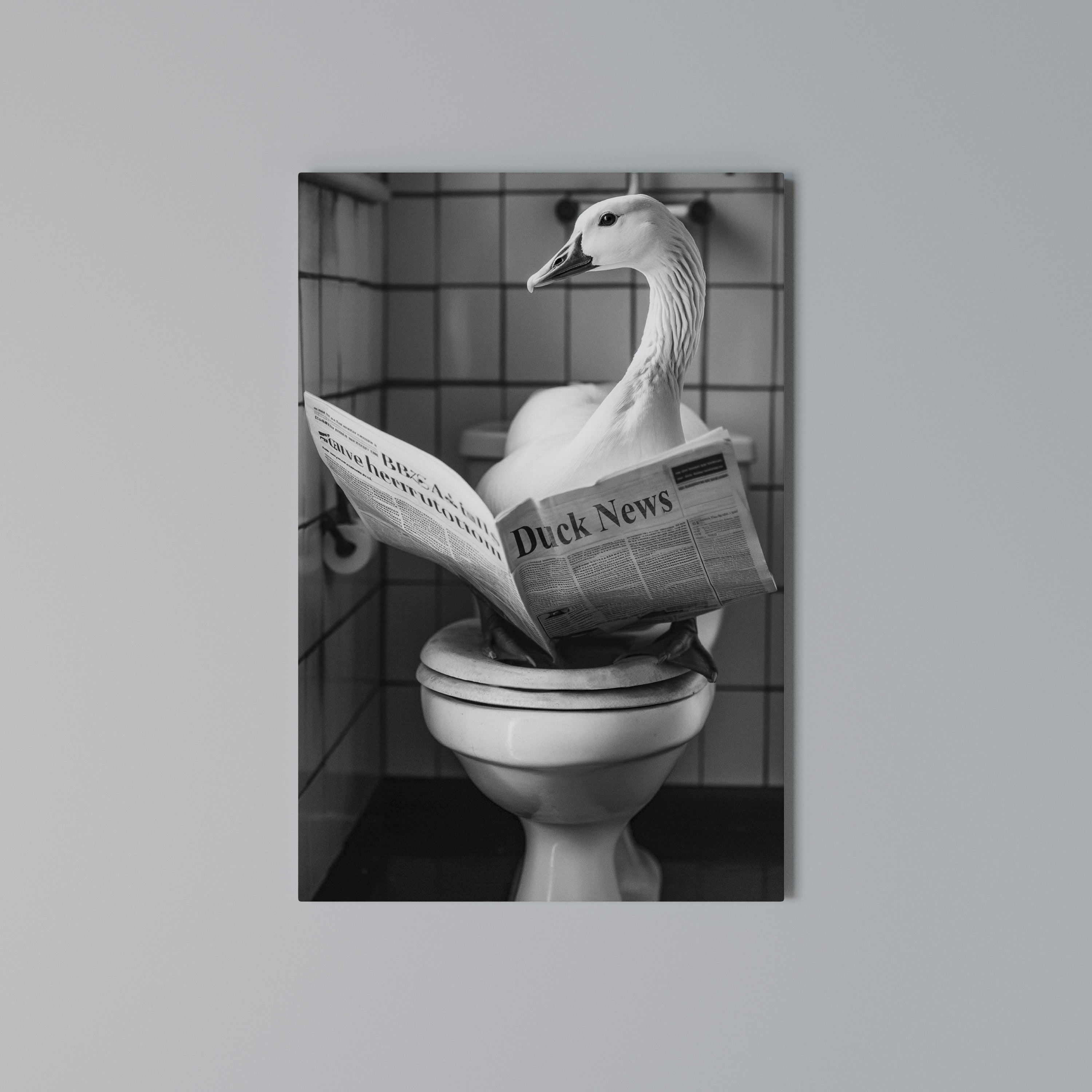 DUCKTAILS AND TIDBITS Vertical Canvas Print