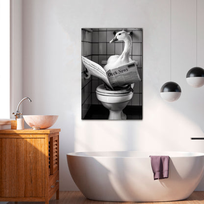 DUCKTAILS AND TIDBITS Vertical Canvas Print