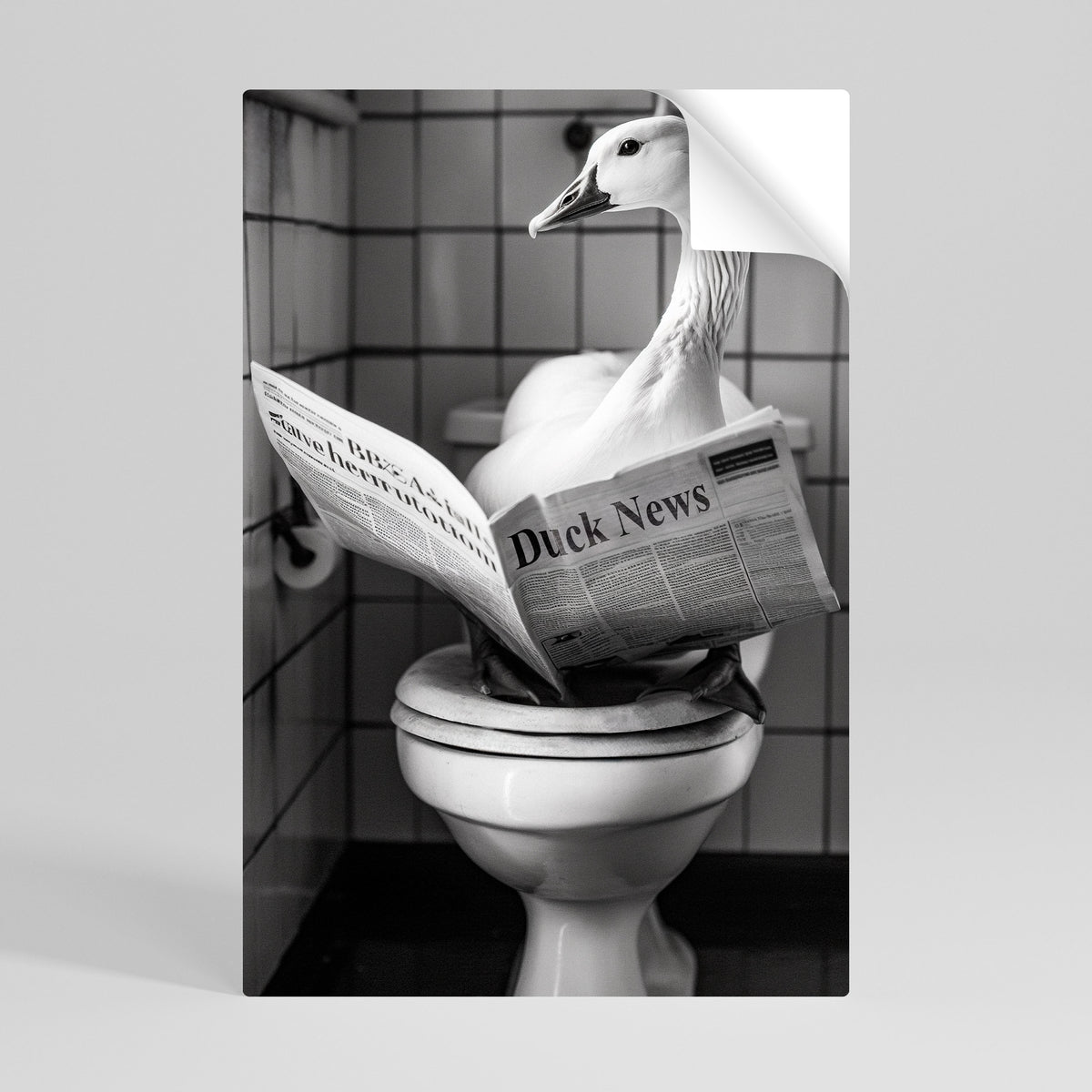 DUCKTAILS AND TIDBITS Selbstklebendes Poster - Hochformat