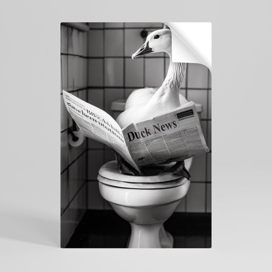 DUCKTAILS AND TIDBITS Selbstklebendes Poster - Hochformat