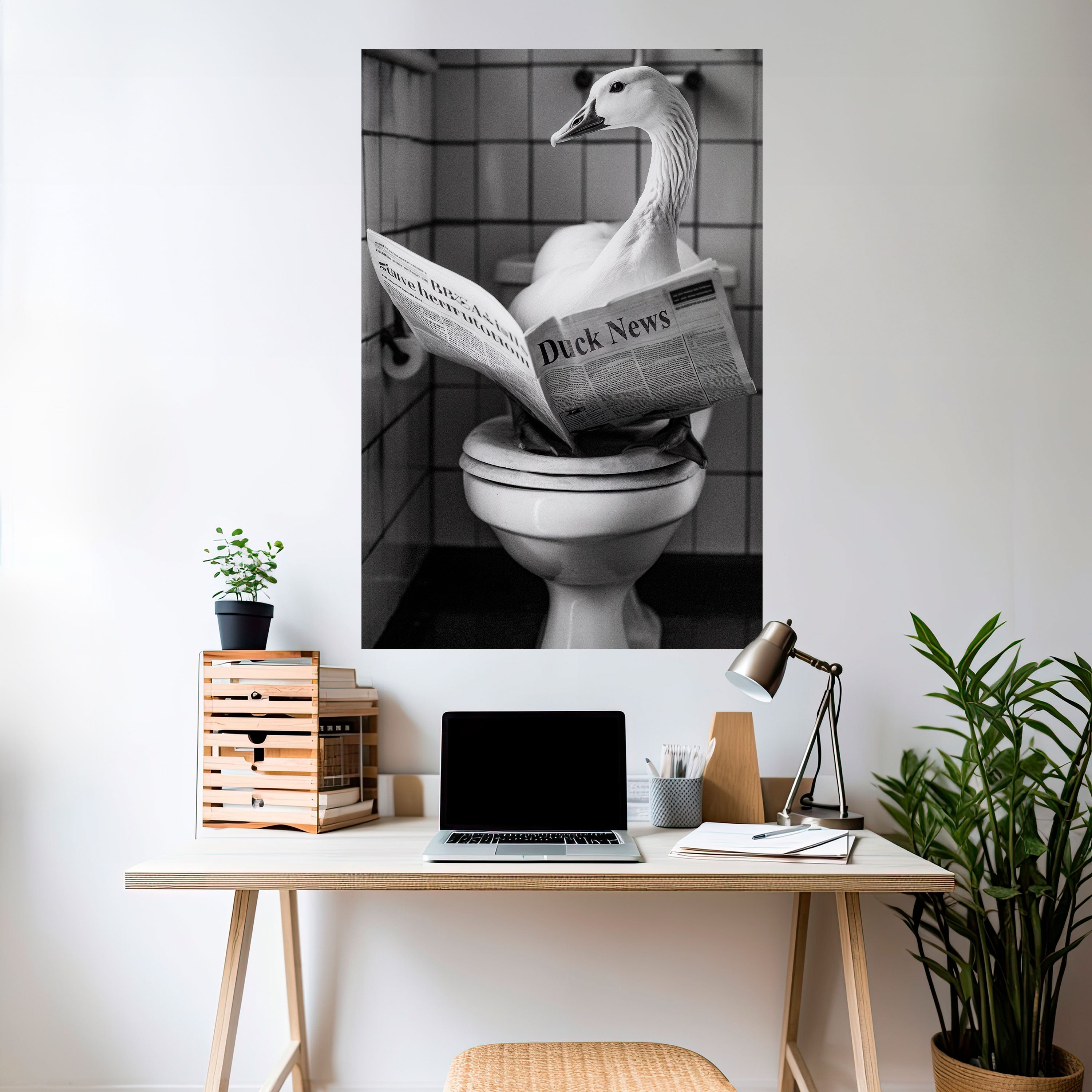 DUCKTAILS AND TIDBITS Vertikales Poster zum Abziehen und Aufkleben