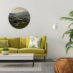 SHEEP IN SERENITY Runde Wanddekoration Ø 69 cm