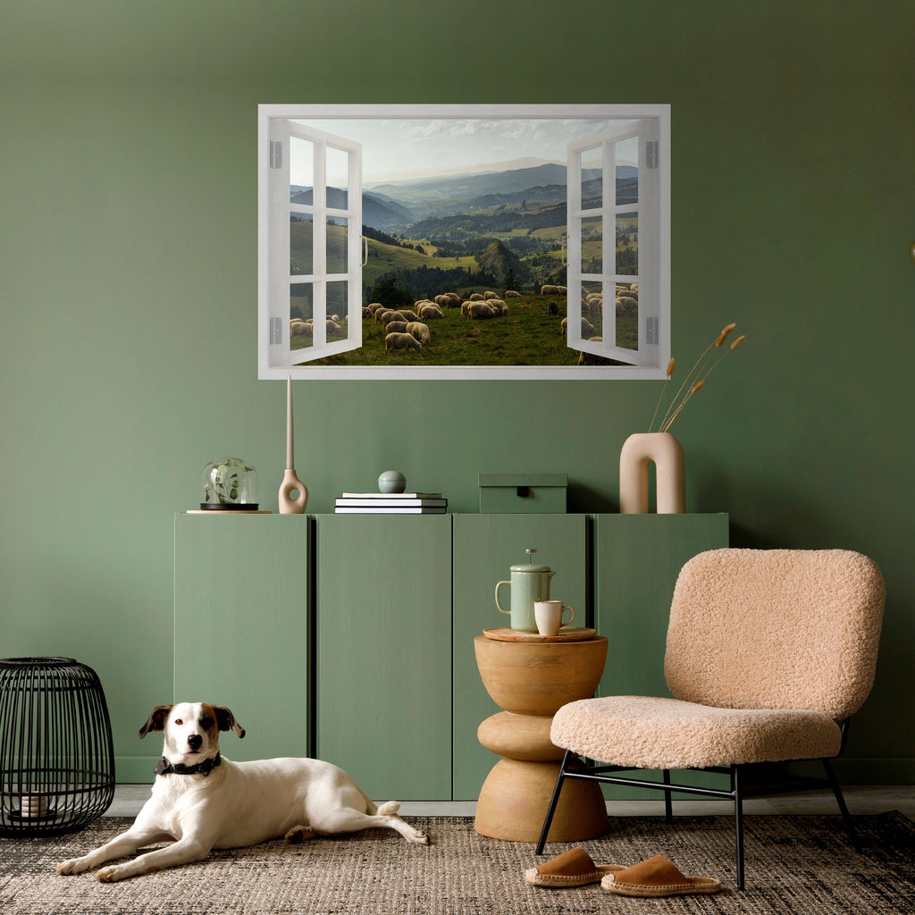 WILD PASTURES VIEW Horizontales Poster zum Abziehen und Aufkleben