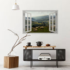 WILD PASTURES VIEW Peel and Stick Horizontal Poster