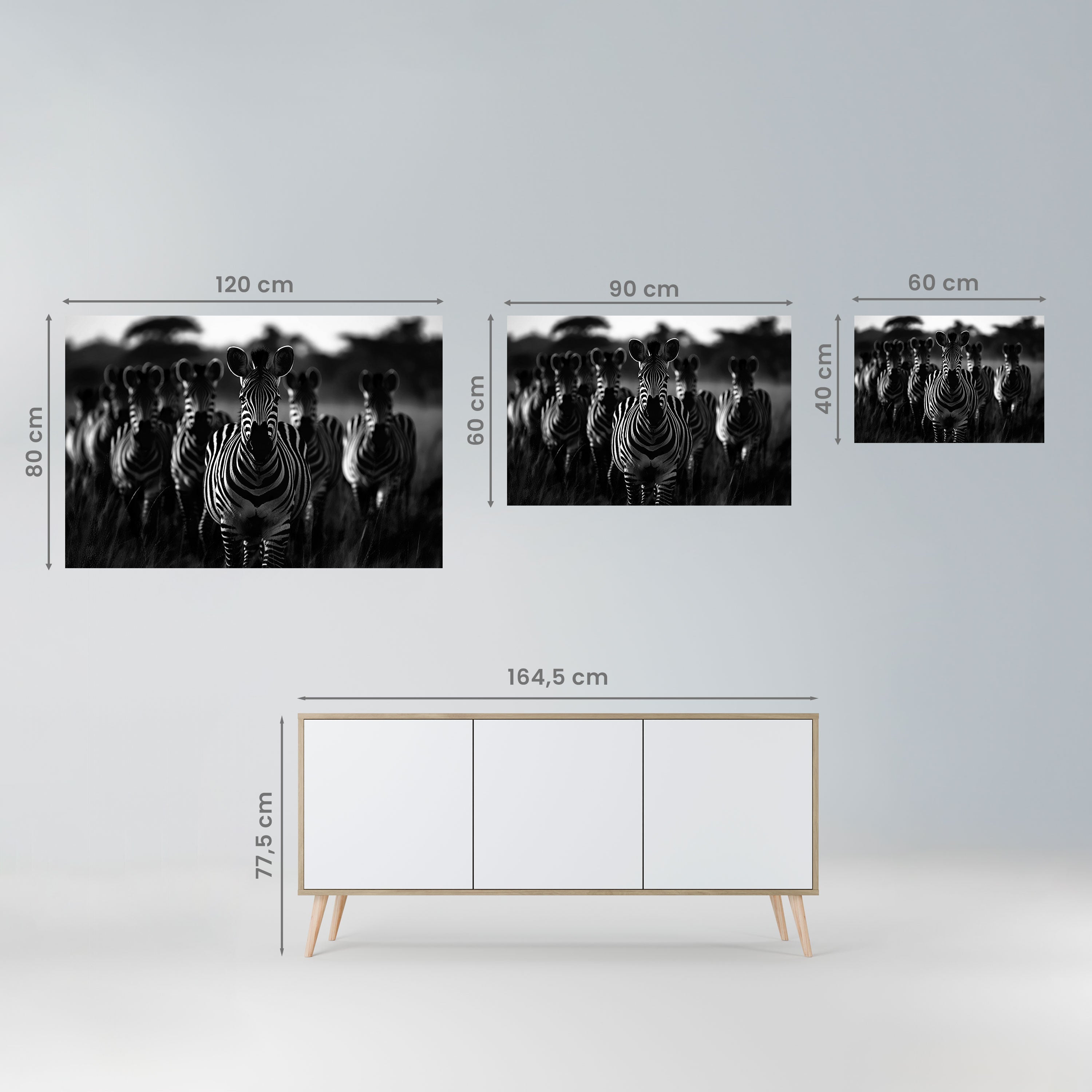 STRIPED SYMPHONY SAGA Horizontales Poster zum Abziehen und Aufkleben