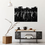 STRIPED SYMPHONY SAGA Peel and Stick Horizontal Poster