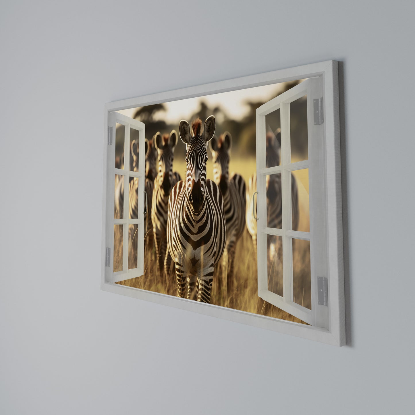 STRIPED SERENADE OUTSIDE Horizontal Canvas Print