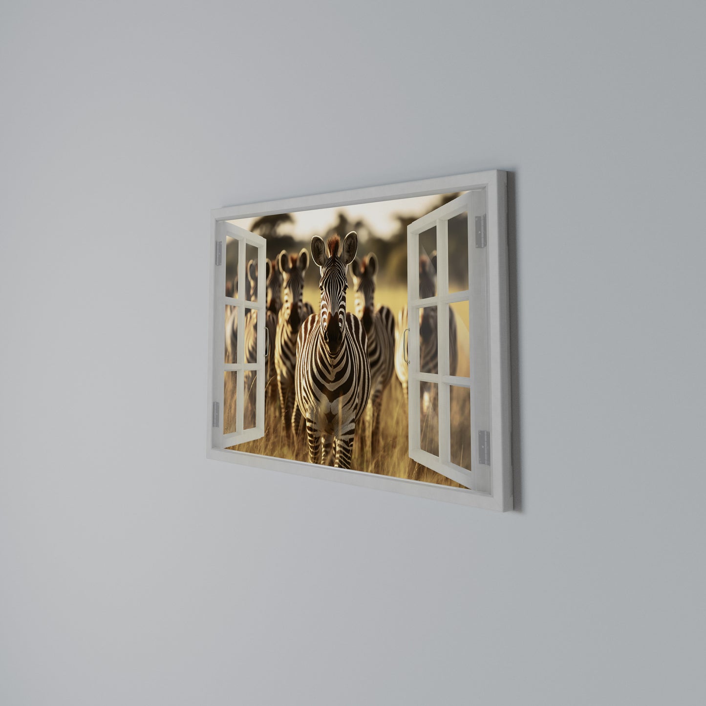 STRIPED SERENADE OUTSIDE Horizontal Canvas Print