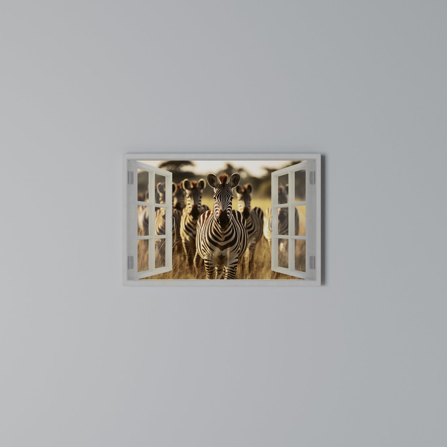 STRIPED SERENADE OUTSIDE Horizontal Canvas Print
