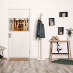 STRIPED SERENADE OUTSIDE Peel and Stick Horizontal Poster