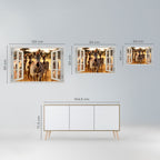 STRIPED SERENADE OUTSIDE Peel and Stick Horizontal Poster