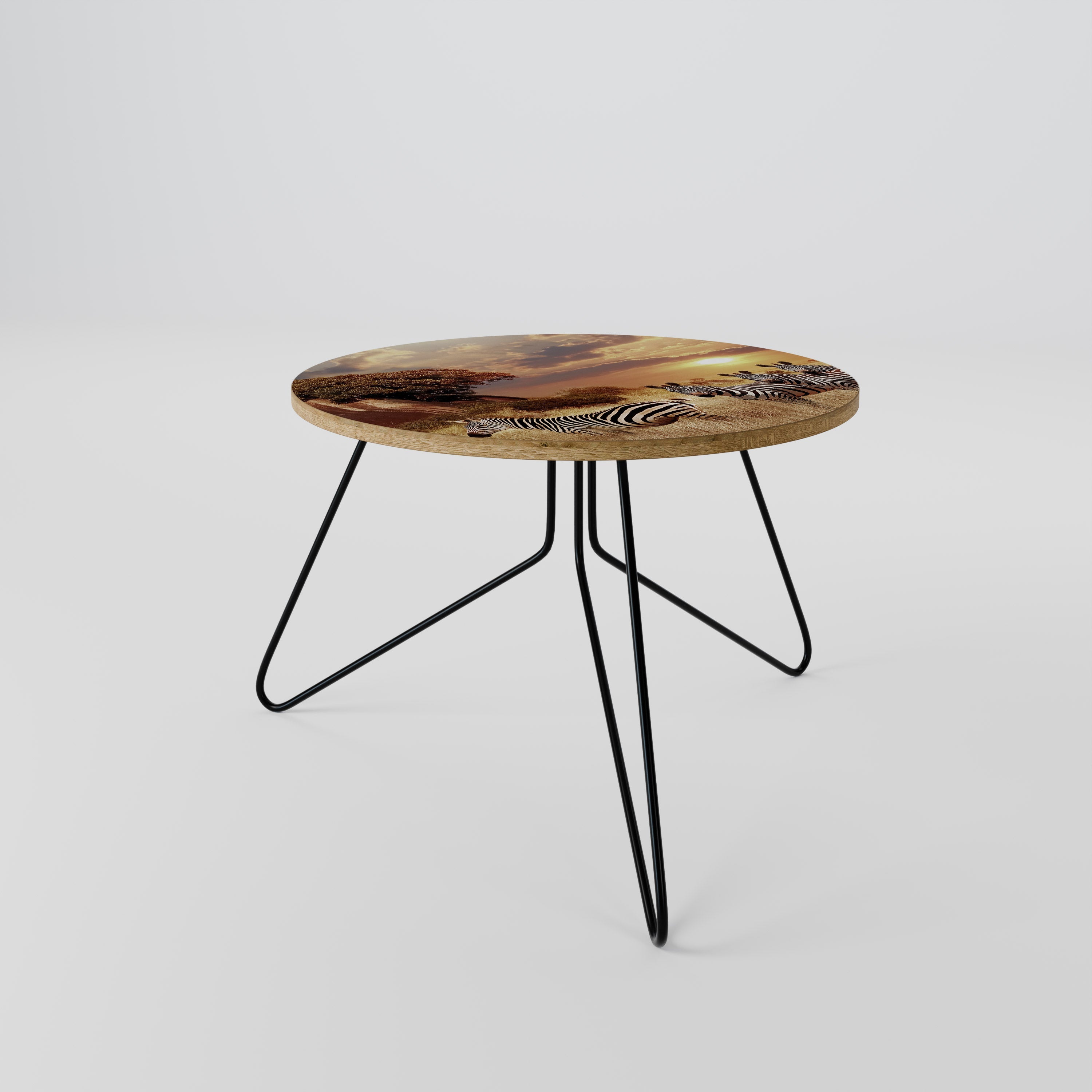ZEBRA SUNSET SERENADE Couchtisch 60
