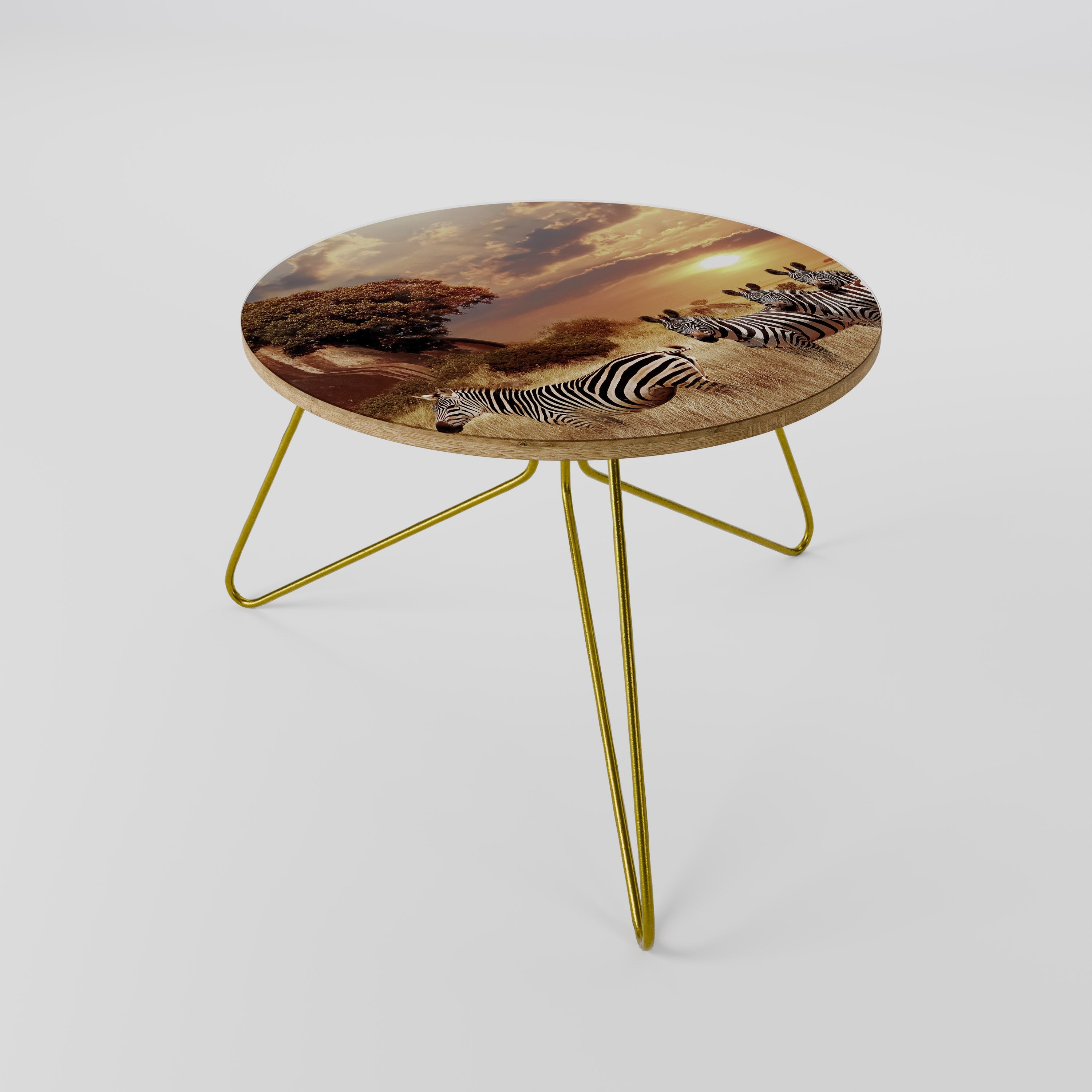 ZEBRA SUNSET SERENADE Couchtisch 60