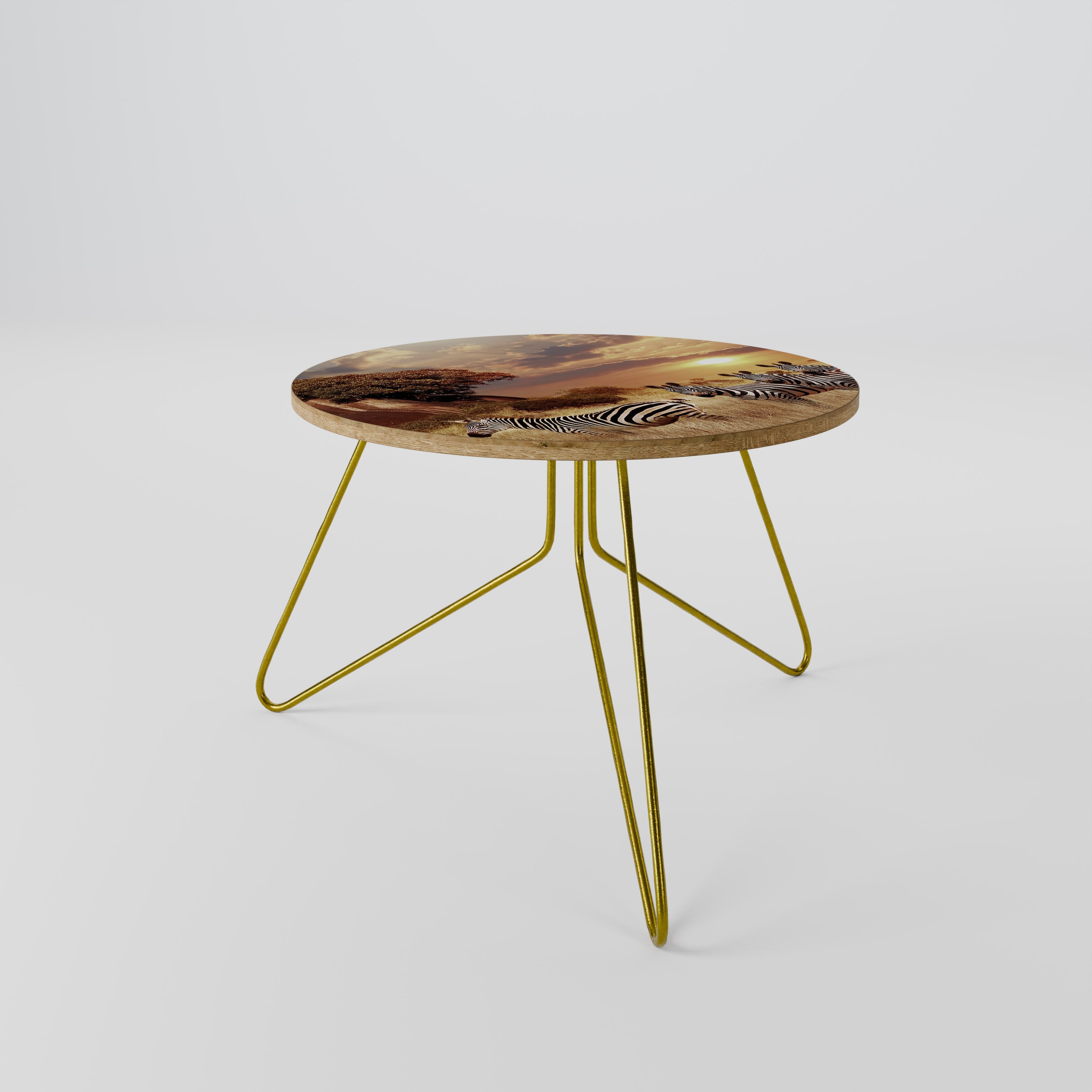 ZEBRA SUNSET SERENADE Couchtisch 60