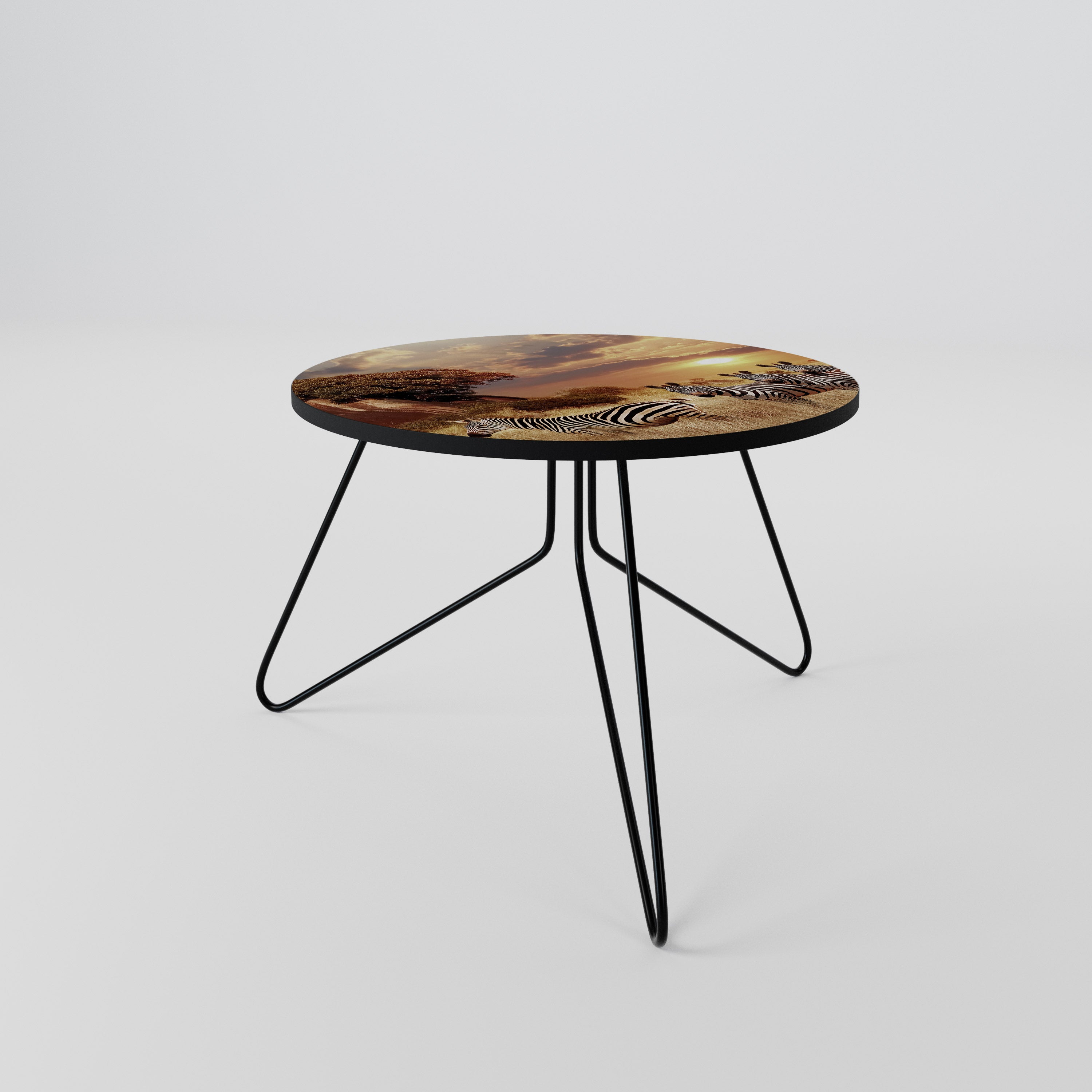 ZEBRA SUNSET SERENADE Couchtisch 60
