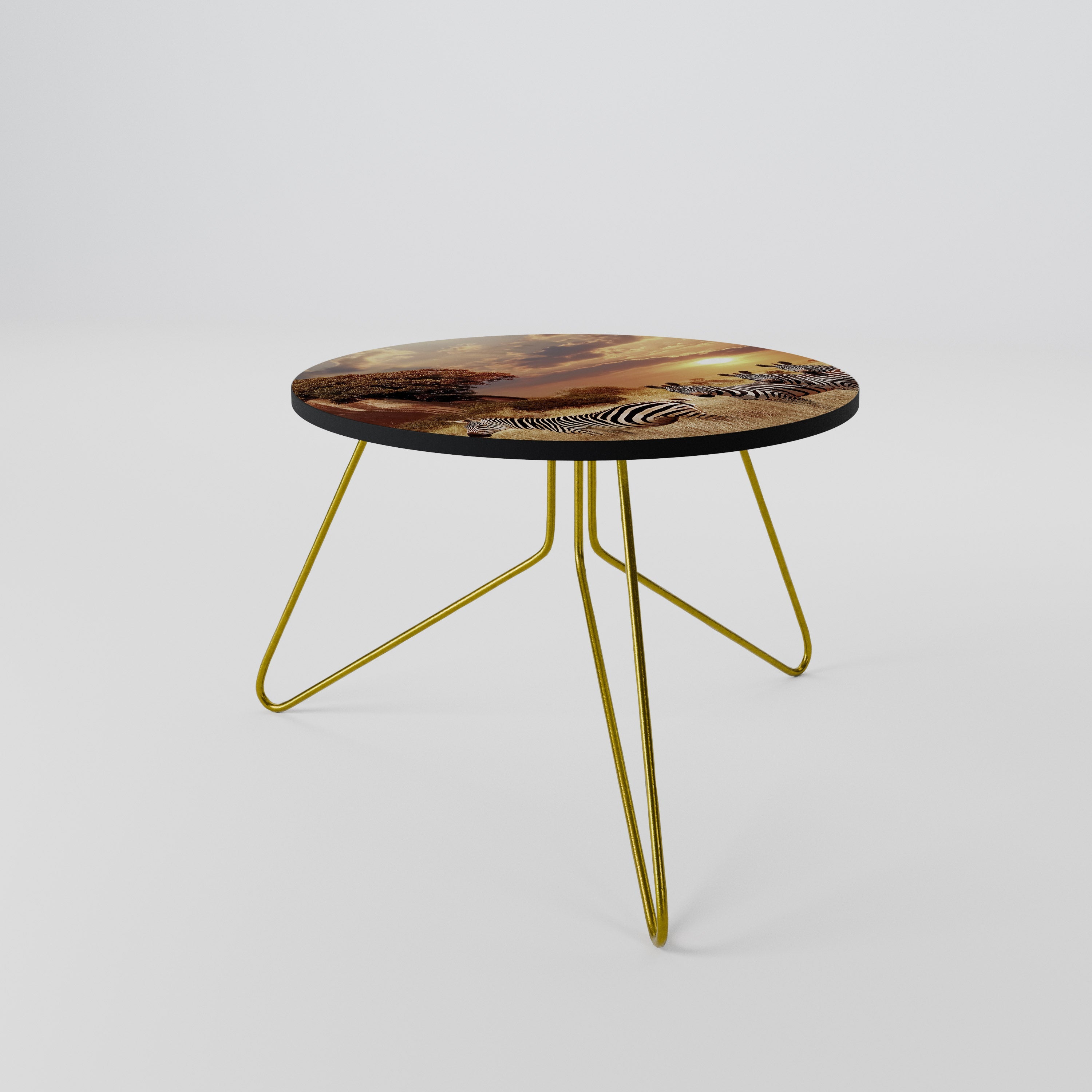 ZEBRA SUNSET SERENADE Couchtisch 60