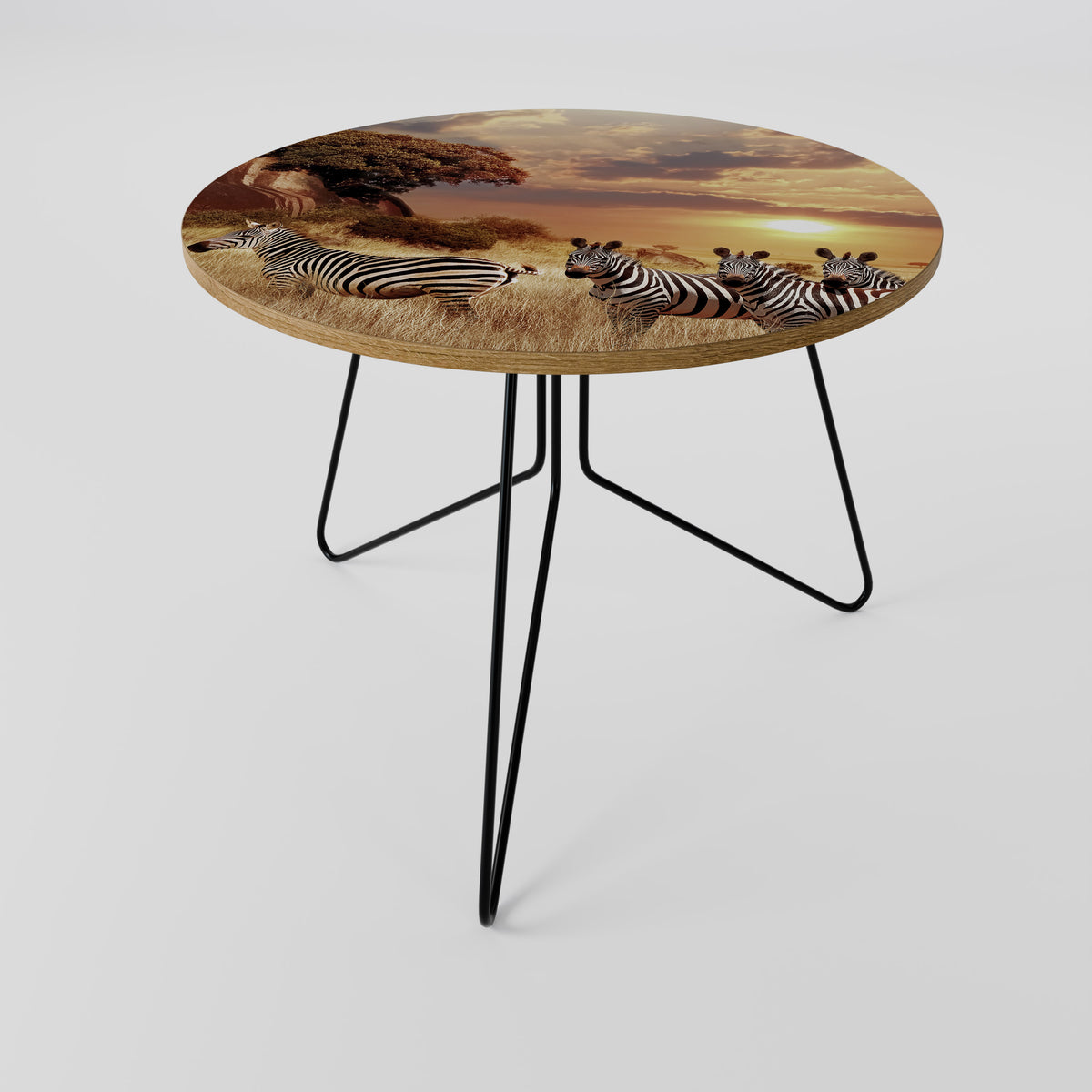 ZEBRA SUNSET SERENADE Couchtisch