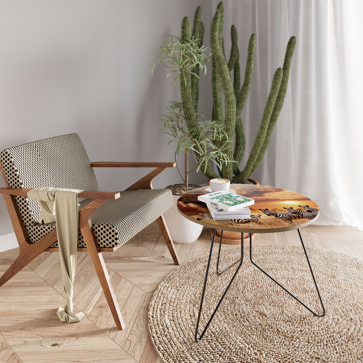 ZEBRA SUNSET SERENADE Couchtisch