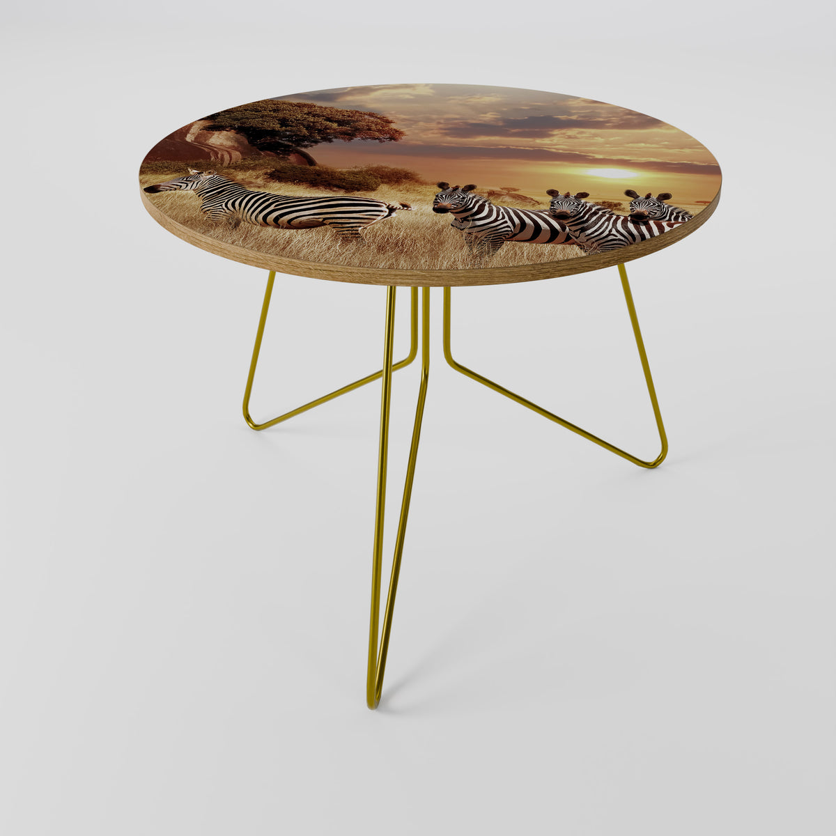 ZEBRA SUNSET SERENADE Couchtisch